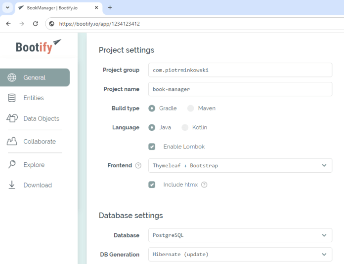spring-boot-bootify-general
