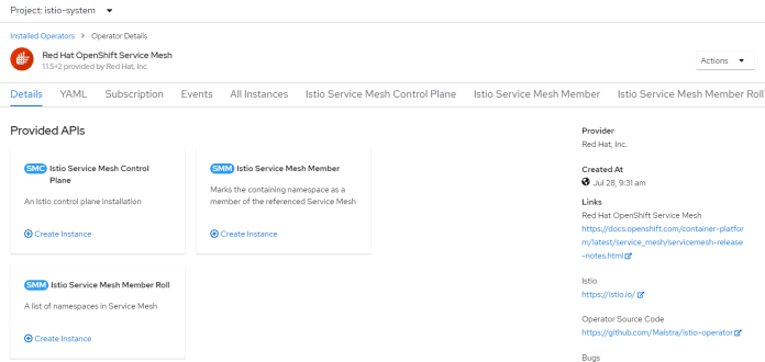 openshift-service-mesh-configuration