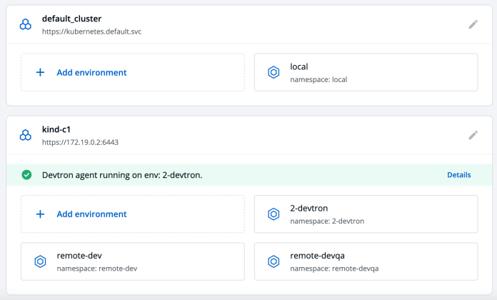 devtron-development-clusters