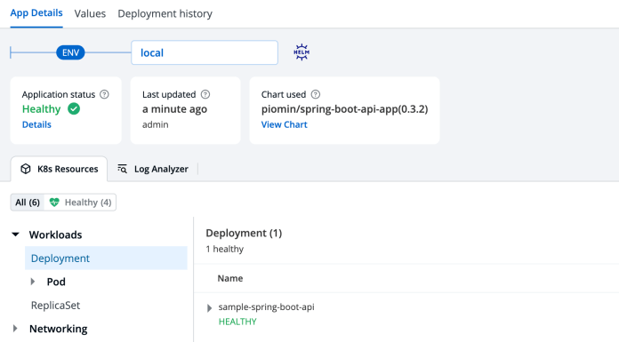 devtron-development-app-status