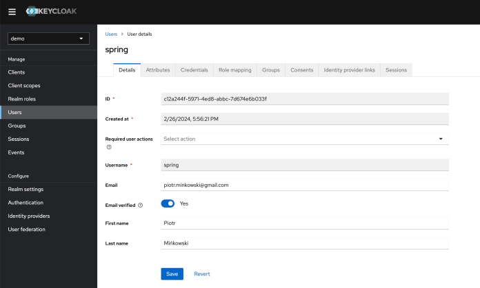 spring-oauth2-keycloak-user