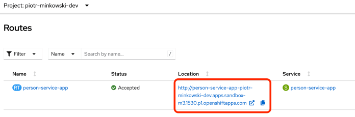 odo-podman-kubernetes-openshift-route